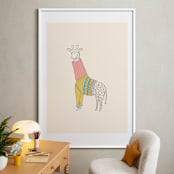 "Fiesta Turtle Neck" - Art Print in Tutti Fruiti by Meg Gleason - In a Room