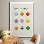 "feelings" - Art Print in Ivory by Ellen Schlegelmilch - In a Room