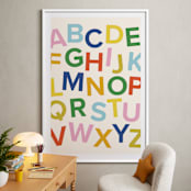"happy alphabet" - Art Print in Rainbow by Ellen Schlegelmilch - In a Room