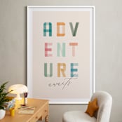 "Adventure Lies Ahead" - Art Print in Paper by Brandy Folse - In a Room