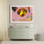 "It's Always Sunny Series 2" - Art Print in Yellow and Pink by Angela Simeone - In a Room