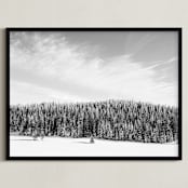 "Stand Tall" - Art Print in Cloudy Day by Jamie Lollback - Framed