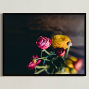 "Ranunculus 2" - Art Print in Canary by Keely Norton Owendoff - Framed