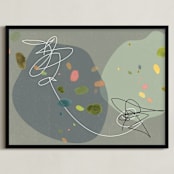 "Embedded Nature" - Art Print in Metal Ash by Amy Moen - Framed