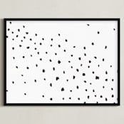 "In Droves" - Art Print in Dark Night by Design Lotus - Framed