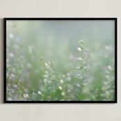 "Spring on the Horizon" - Art Print in Fresh Green by studio SYLVO - Framed