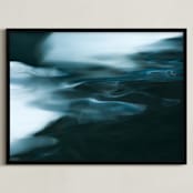 "Dark & Stormy" - Art Print in Blue Storm by Melissa Anne McClain - Framed