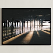 "Spread The Light" - Art Print in Light Brown by Christian Florin - Framed