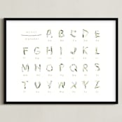 "Sprout" - Art Print in Moss by Marabou Design - Framed