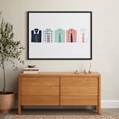 "Those Stylish Men" - Art Print in Mint by Dana Beckwith - In a Room
