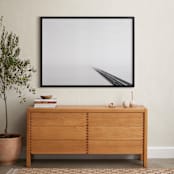 "Never-Ending Bridge" - Art Print in Grey Shades by Marker Girl - In a Room