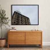"Divine Lorraine Hotel" - Art Print in Bruised Sky by Kate Binns - In a Room