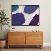 "Reflections in Water I" - Art Print in Purple Waters by Jessica Baskin - In a Room