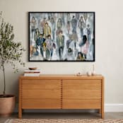 "Strangers II" - Art Print in Nostalgic Blue by Lulaloo - In a Room