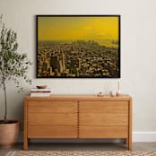 "New York City" - Art Print in orange peal by S.L. Bird - In a Room