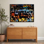 "Moonlight Mile" - Art Print in Moonlight Orange by Stuart Heir - In a Room