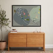 "Embedded Nature" - Art Print in Metal Ash by Amy Moen - In a Room