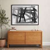 "Pick Up Sticks" - Art Print in Silky Black by Kim Colthurst Johnson - In a Room