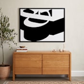 "Dimensional Type" - Art Print in Noir by King Richard IX - In a Room