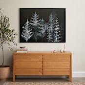 "Black Trees" - Art Print in Black by Emily Magone - In a Room