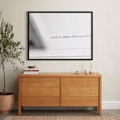 "have a seat" - Art Print in noir and blanche by Gail Schechter - In a Room