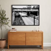 "WEST THIRD" - Art Print in grey by Joe Barka - In a Room