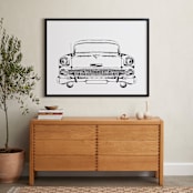 "Inked Classic" - Art Print in Black Ink by Erin Niehenke - In a Room