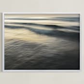"The Uniqueness of Waves XXVI" - Art Print in Soft Sunset by Tal Paz-Fridman - Framed