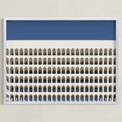 "Do not stop the clock" - Art Print in Beige by Massimiliano Massimo Borelli - Framed