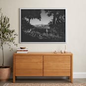 "Forgotten garden" - Art Print in Black by Romain - In a Room