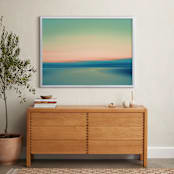 "Fluid Motion" - Art Print in Evening Turquoise  by Gabrial Reising - In a Room