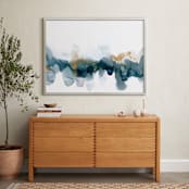 "Fractured Horizon 1" - Art Print in Ocean by Melanie Severin - In a Room