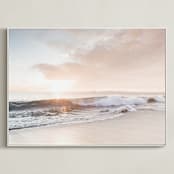 "Pacific Daydream" - Art Print in Serenity by Kamala Nahas - Framed Canvas