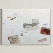 "Seasons Echo" - Art Print in Rusted by Jennifer Daily - Framed Canvas