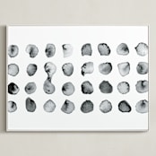 "Calculation" - Art Print in Black and White by Stephanie Nowotarski - Framed Canvas