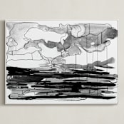 "Missouri" - Art Print in Black & White by Stephanie Nowotarski - Framed Canvas