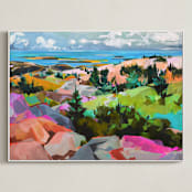 "Cleft for Me" - Art Print in Multi by Jess Franks - Framed Canvas