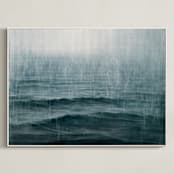 "Snows of Pend Oreille" - Art Print in Night by Brian Sostrom - Framed Canvas