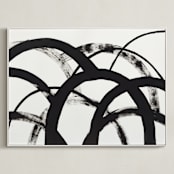 "Mountain Shadows No. 2" - Art Print in Shadow Black by Christina Flowers - Framed Canvas
