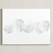 "Stepping Stones" - Art Print in Stone  by Malena Southworth - Framed Canvas