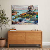 "For Shore" - Art Print in Lagoon by Jess Franks - In a Room