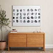"Calculation" - Art Print in Black and White by Stephanie Nowotarski - In a Room