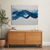 "Rivulet" - Art Print in Aegean by Amy Gray - In a Room