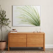 "Tall Grass Watercolor" - Art Print in Naturally Green by Loree Mayer - In a Room