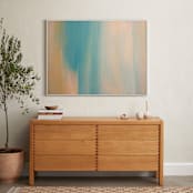 "Serenity" - Art Print in Powder Blue by Artsy Canvas Girl Designs - In a Room