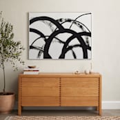 "Mountain Shadows No. 2" - Art Print in Shadow Black by Christina Flowers - In a Room