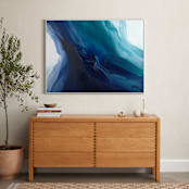 "Caribbean Silk" - Art Print in caribbean blue/teal by Teodora Guererra - In a Room