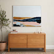 "Sandspit" - Art Print in White by Kayla King - In a Room