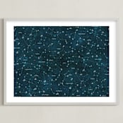 "Deep Space" - Art Print in Celestial by Meggy Masters - Framed