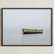 "Serenity" - Art Print in sea glass by Lillian Scull - Framed